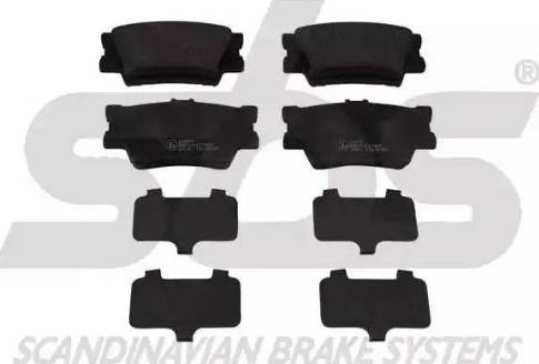 SBS 1501224577 - Brake Pad Set, disc brake autospares.lv