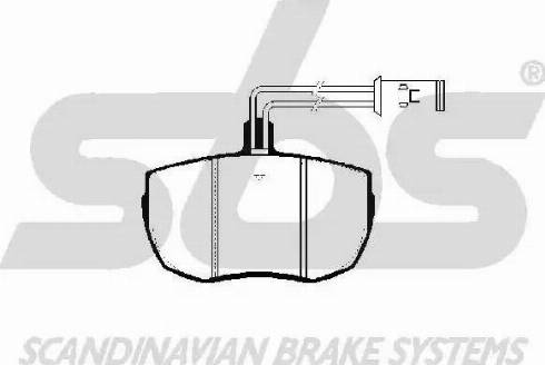 SBS 1501224004 - Brake Pad Set, disc brake autospares.lv