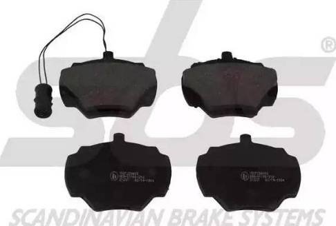 SBS 1501224005 - Brake Pad Set, disc brake autospares.lv