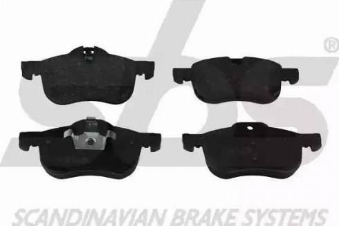 SBS 1501224019 - Brake Pad Set, disc brake autospares.lv