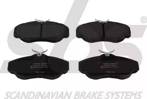 SBS 1501224012 - Brake Pad Set, disc brake autospares.lv