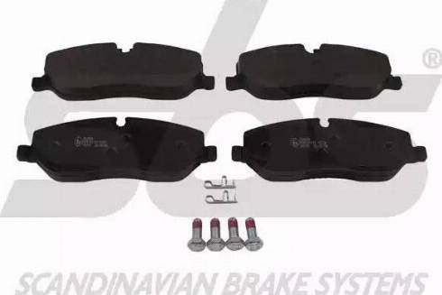 SBS 1501224030 - Brake Pad Set, disc brake autospares.lv