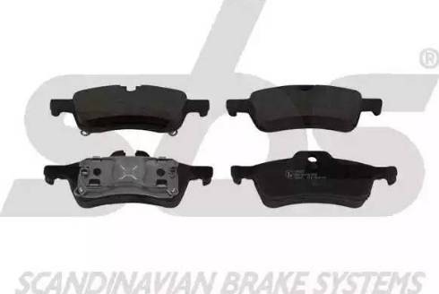 SBS 1501224021 - Brake Pad Set, disc brake autospares.lv