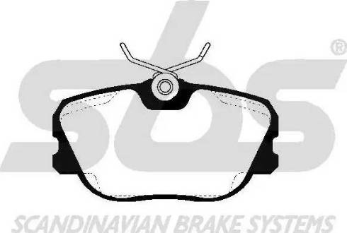 SBS 1501224807 - Brake Pad Set, disc brake autospares.lv