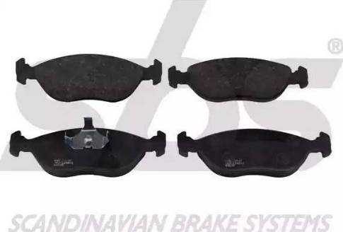 SBS 1501224816 - Brake Pad Set, disc brake autospares.lv