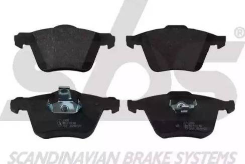 SBS 1501224826 - Brake Pad Set, disc brake autospares.lv