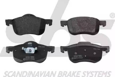 SBS 1501224820 - Brake Pad Set, disc brake autospares.lv