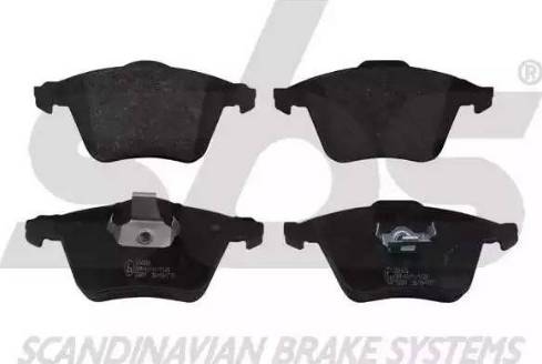 SBS 1501224828 - Brake Pad Set, disc brake autospares.lv