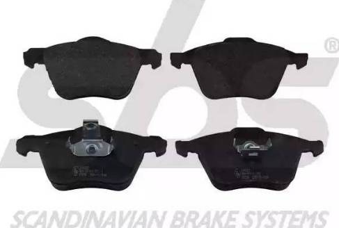 SBS 1501224823 - Brake Pad Set, disc brake autospares.lv