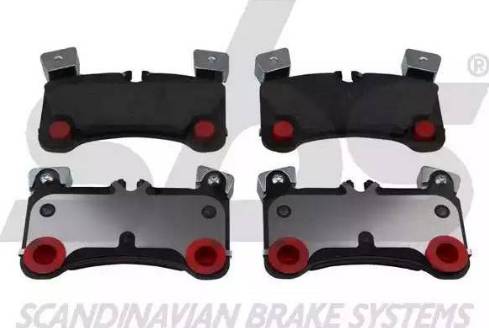 SBS 1501224799 - Brake Pad Set, disc brake autospares.lv