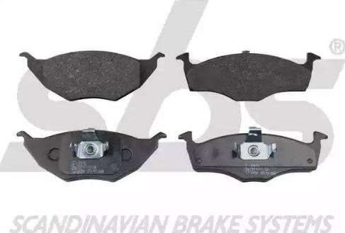 SBS 1501224749 - Brake Pad Set, disc brake autospares.lv