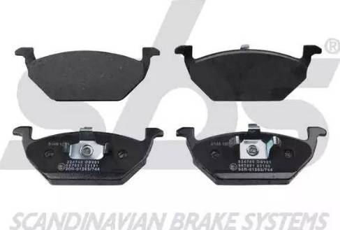 SBS 1501224740 - Brake Pad Set, disc brake autospares.lv