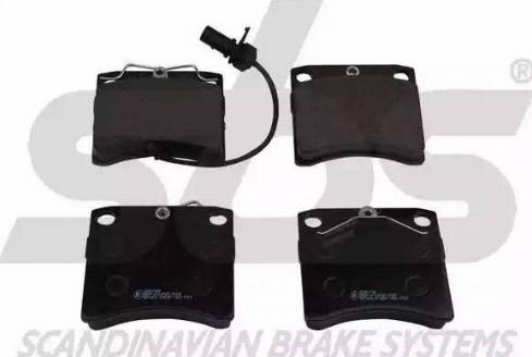 SBS 1501224748 - Brake Pad Set, disc brake autospares.lv