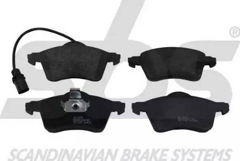 SBS 1501224750 - Brake Pad Set, disc brake autospares.lv