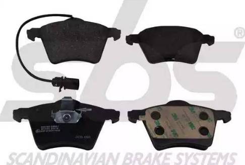 SBS 1501224769 - Brake Pad Set, disc brake autospares.lv