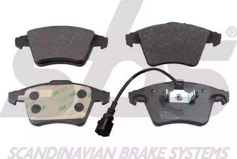 SBS 1501224761 - Brake Pad Set, disc brake autospares.lv