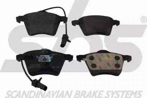 SBS 1501224763 - Brake Pad Set, disc brake autospares.lv