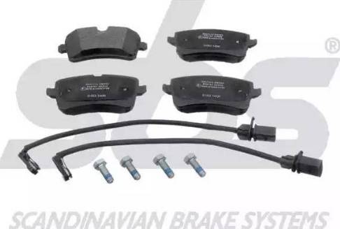 SBS 15012247112 - Brake Pad Set, disc brake autospares.lv