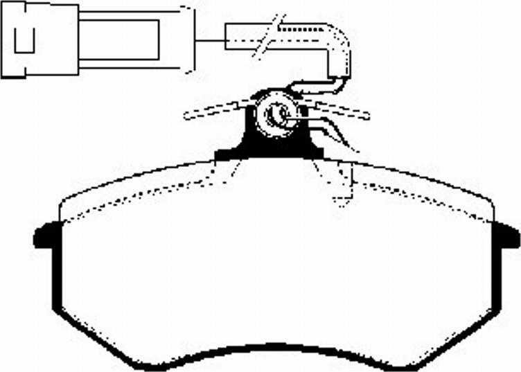 SBS 1501224711 - Brake Pad Set, disc brake autospares.lv