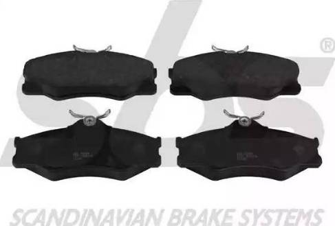 SBS 1501224718 - Brake Pad Set, disc brake autospares.lv