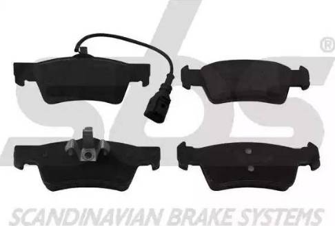 SBS 1501224789 - Brake Pad Set, disc brake autospares.lv