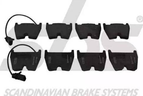 SBS 1501224785 - Brake Pad Set, disc brake autospares.lv