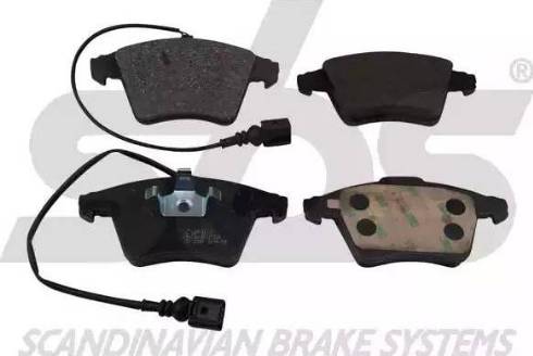 SBS 1501224783 - Brake Pad Set, disc brake autospares.lv