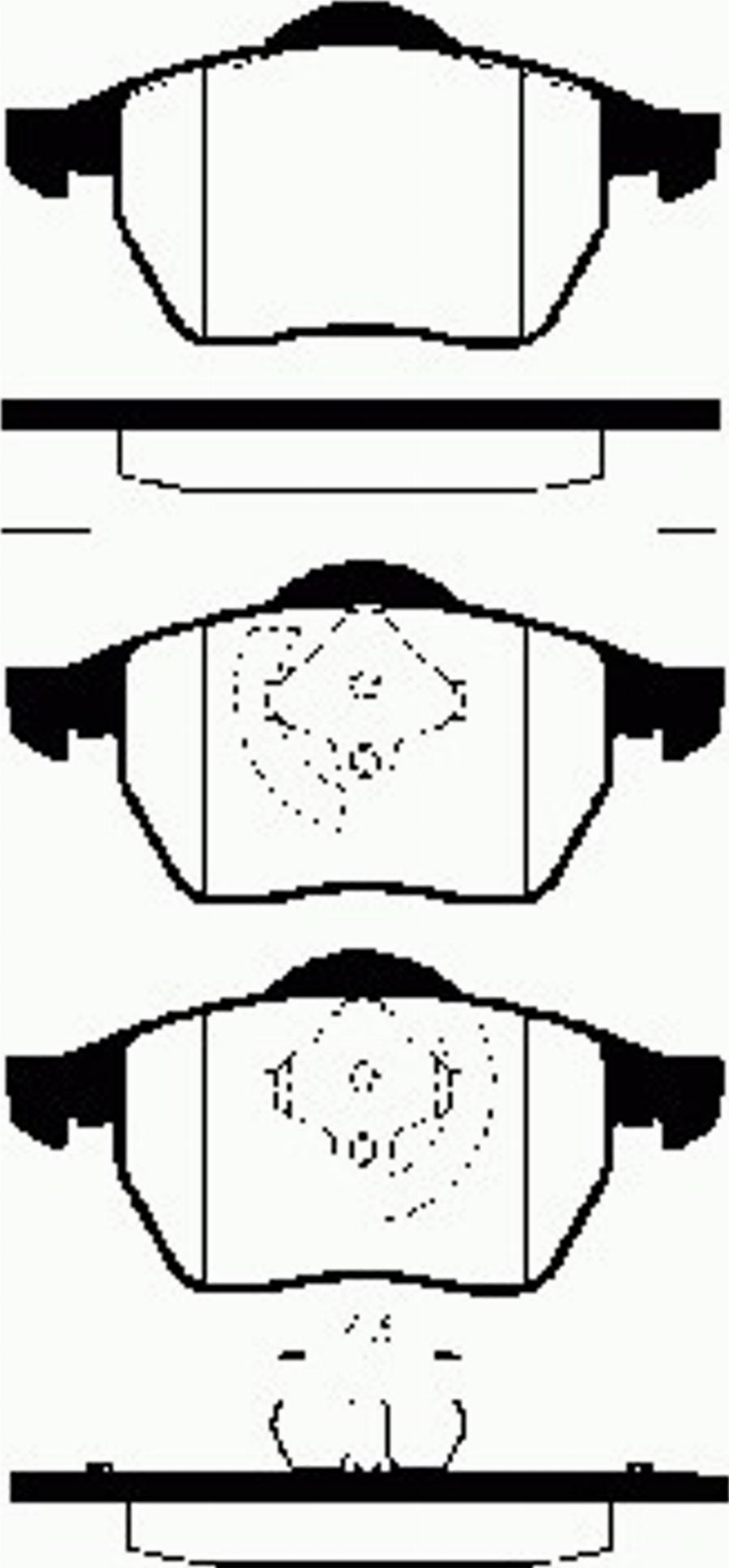 SBS 1501224734 - Brake Pad Set, disc brake autospares.lv