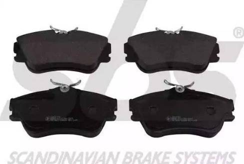 SBS 1501224731 - Brake Pad Set, disc brake autospares.lv