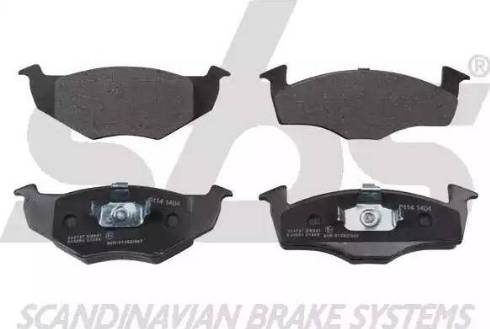 SBS 1501224737 - Brake Pad Set, disc brake autospares.lv