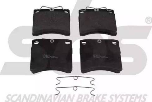 SBS 1501224721 - Brake Pad Set, disc brake autospares.lv