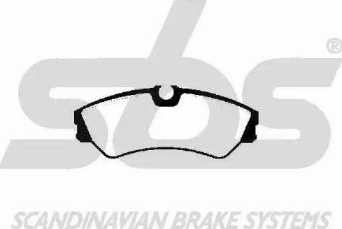 SBS 1501224728 - Brake Pad Set, disc brake autospares.lv