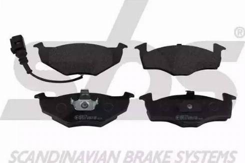 SBS 1501224778 - Brake Pad Set, disc brake autospares.lv