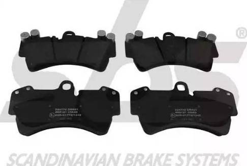 SBS 1501224772 - Brake Pad Set, disc brake autospares.lv