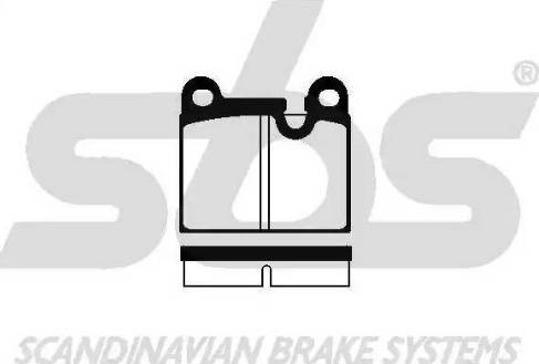 SBS 1501225608 - Brake Pad Set, disc brake autospares.lv