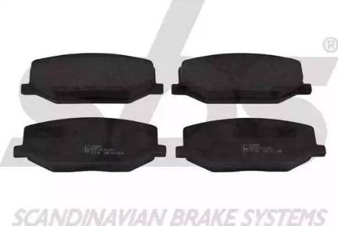 SBS 1501225201 - Brake Pad Set, disc brake autospares.lv