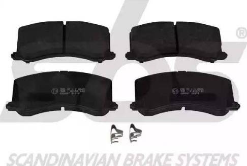 SBS 1501225207 - Brake Pad Set, disc brake autospares.lv