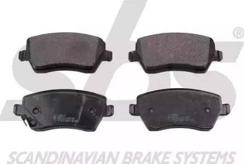 SBS 1501225217 - Brake Pad Set, disc brake autospares.lv