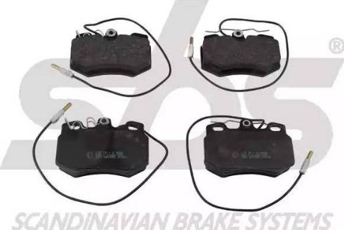 SBS 1501221942 - Brake Pad Set, disc brake autospares.lv