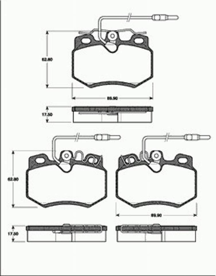 SBS 1501221924 - Brake Pad Set, disc brake autospares.lv