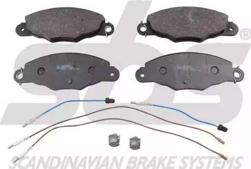 SBS 1501221921 - Brake Pad Set, disc brake autospares.lv