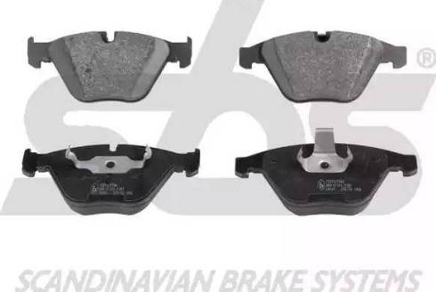 SBS 1501221544 - Brake Pad Set, disc brake autospares.lv