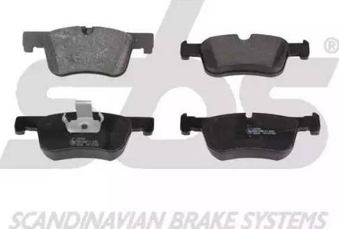 SBS 1501221554 - Brake Pad Set, disc brake autospares.lv