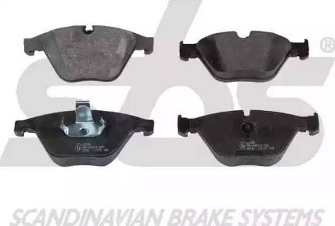 SBS 1501221558 - Brake Pad Set, disc brake autospares.lv