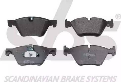 SBS 1501221553 - Brake Pad Set, disc brake autospares.lv