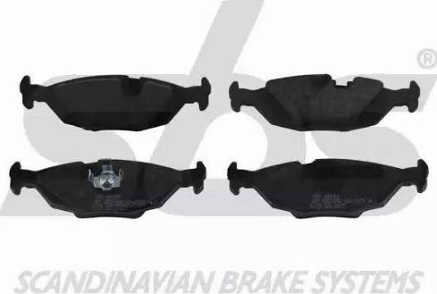 SBS 1501221509 - Brake Pad Set, disc brake autospares.lv