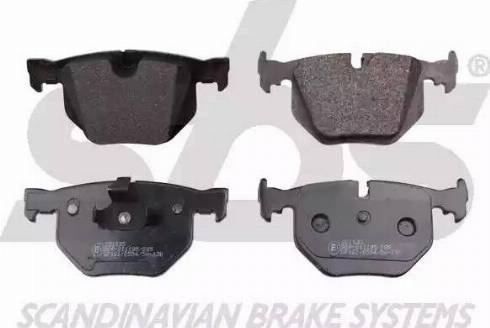 SBS 1501221535 - Brake Pad Set, disc brake autospares.lv