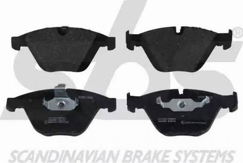 SBS 1501221533 - Brake Pad Set, disc brake autospares.lv