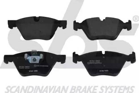 SBS 1501221527 - Brake Pad Set, disc brake autospares.lv