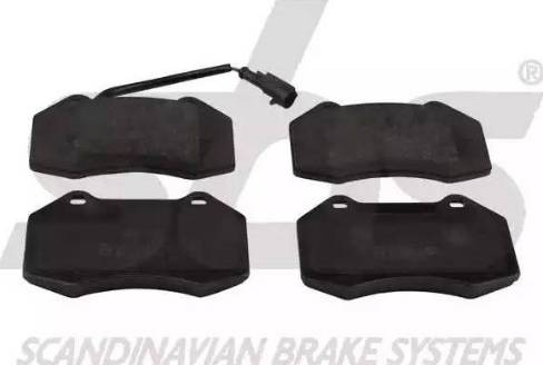 SBS 1501221027 - Brake Pad Set, disc brake autospares.lv